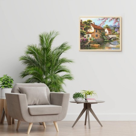 Picture on the numbers "At the channel", 40 × 50 cm, 24 colors-2