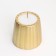 A candle in a candlestick of gypsum with smooth faces, 9.5x9cm, gold