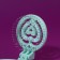 The comb is massage, folding, with a mirror, d = 6.6 cm, green color