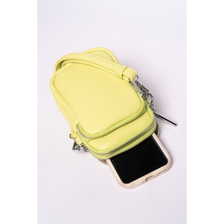 Cross-Body Bag, eco-leather, Ludor lemon, 11x5x19 cm-4