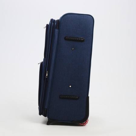 Big suitcase 28 ", a lightning department, code castle, 3 wheels, 2 external pockets, blue color-3