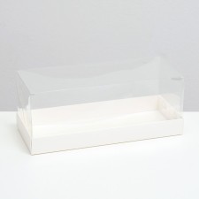 Box with a transparent lid for roll 30 x12x12 cm