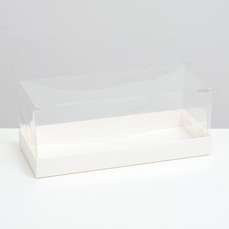 Box with a transparent lid for roll 30 x12x12 cm