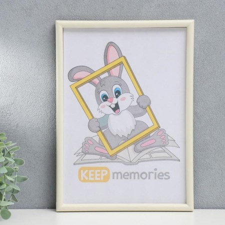 Photo frame plastic L-4 21x30 cm ivory (plastic screen)-1