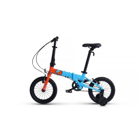 Bicycle 14 ’’ maxiscoo S007 Pro, blue color with orange-2