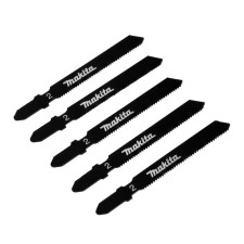 A set of makita basic d-34908 jigsaws, metal, 75x1x21 tpi, 5 pcs.