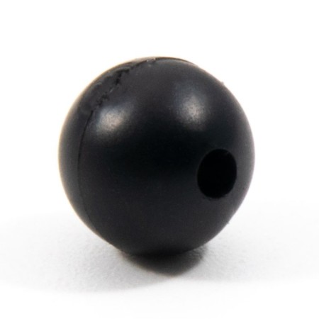 Feeder bead Namazu Soft Beads, PVC, D = 6 mm, round, black 20 pcs.-3