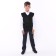 School vest for a boy, black color, height 140-146 cm