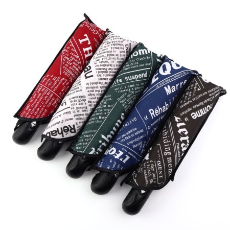 Automatic “inscriptions” umbrella, Eponge, 3 additions, 8 knitting needles, r = 48 cm, color mix-3