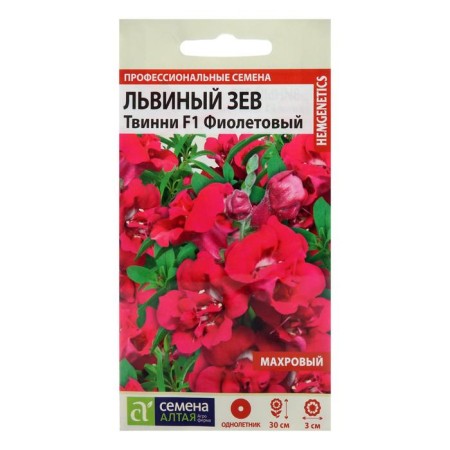 Flower seeds Lion Zev Twinni "purple", terry, seed. ALT, c/n, 10 pcs