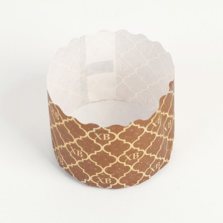 Paper form for cupcake, muffins and kulich "GV Golden" 60 x 45 mm-1