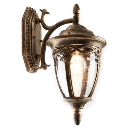 Sadovo-park lamp Feron PL681, IP44, E27, 60 W, 250x180x370 mm, color black gold-1