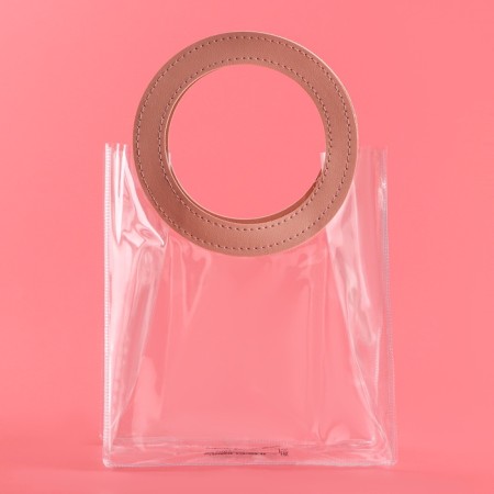 Gift package from PVC, pink, 20 x 18 x 10 cm-2