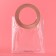 Gift package from PVC, pink, 20 x 18 x 10 cm