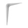 Bracket, 100x75x0.8 mm, metal, white, 1 pc.