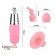 Vibrator-siders, 3 interchangeable nozzles, 1 mode, pink