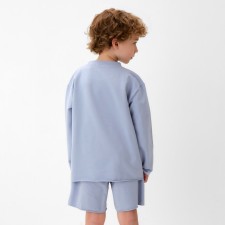 Футболка детская с дл.рукавом  KAFTAN, р. 36 (134-140 см), серый