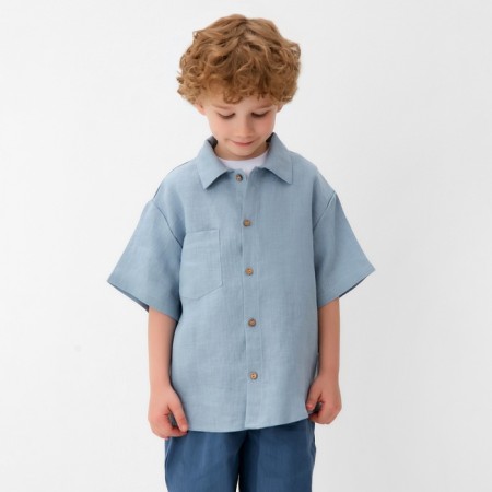 Board for the boy KAFTAN LINEN, p. 34 (122-128), blue-4