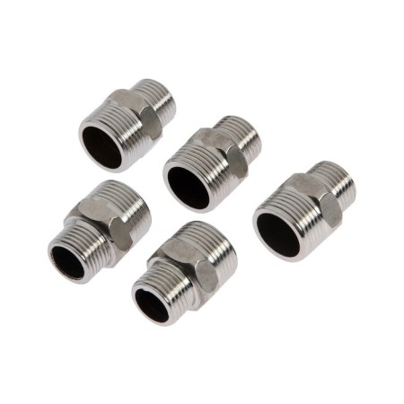 Nipple of transition zein, 1/2 "x 3/4", external thread, stainless steel, packing 5 pcs.