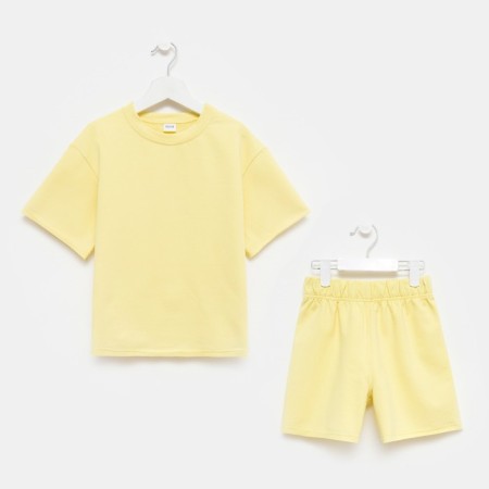 Kids (T -shirt, shorts) minku: casual collection color lemon, height 116-6