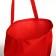 Shoper without fasteners, from textiles, red color