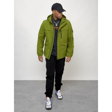 Sports male jacket, size 54, green color-11