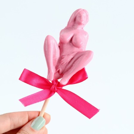 Lollipop "I am sitting at work", taste: blueberries, 45 g. (18+)-2