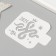 Plastic stencil "Snake with crown. 2025", size 9x9 cm
