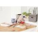 Stelly box for storage with a lid "Office", 25 × 25 × 25 cm, color gray color