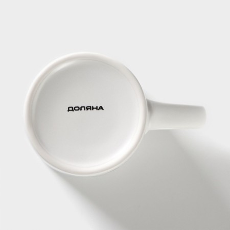 Porcelain share mug "Hedgehog", 380 ml, white color-3