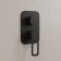 Hidden installation mixer IDDIS Slide Slibl00i68, three exits, black matte color