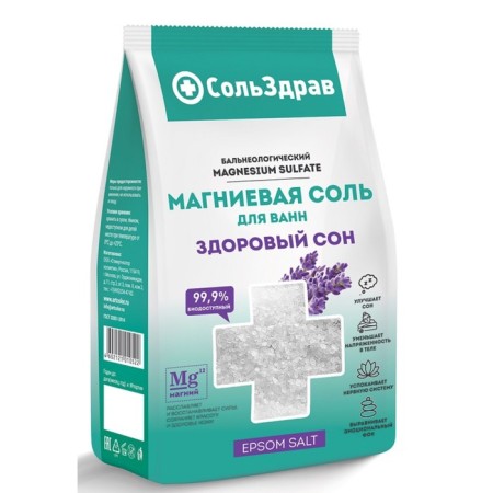 Magnaya salt for baths Solzdrav "Healthy sleep", 800 g