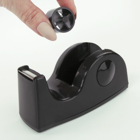 Brauberg adhesive tape is a desktop, weighted, medium, core diameter 25 mm, black-9