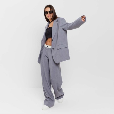 Women's jacket with a cut on the back of MIST size L-XL, color gray-13