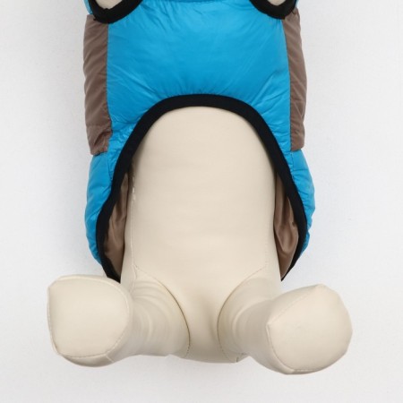 Lightning dog jacket, size 12 (ds 28 cm, OG 38 cm, Osh 27 cm), gray-blue-4