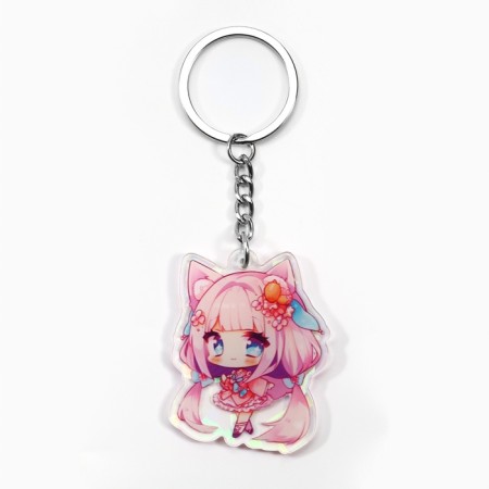 Holographic "Anime" keychain, 5 x 4 cm-3