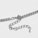 Pendant "butterfly" stars, white color in silver, 40 cm