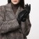Gloves are female, dimensionless, without insulation, black color