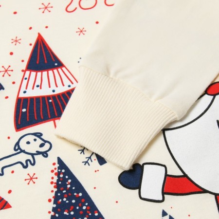 Pajamas for the boy, the color is light beige/blue, height 122 cm-3