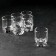 Set of glass piles for vodka Tango, 65 ml, 6 pcs