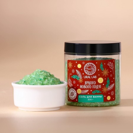 New Year. Bright year bath, 200 g, strap aroma with cinnamon-1