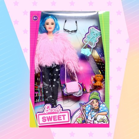 Carbonnic “stylish little thing” doll with a pet and accessories, mix-9