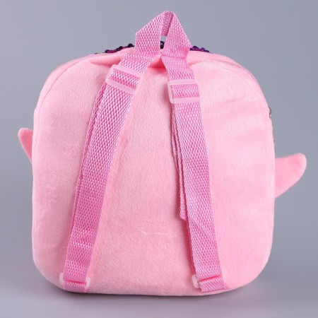 Baby backpack with sequins "Pink Dragon", p. 23 × 28 cm-5