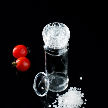 Mill for spices, reusable, 115 ml (45-80 gr), transparent color-4
