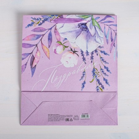 Package Gift Craft Vertical, packaging, "Congratulations", MS 18 x 23 x 10 cm-3