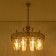 Suspended chandelier Citilux "emir" CL467183, 69x69x54 cm, 8x75W, E27, brown color