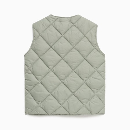Women's vest quilted mist size 46, green-9