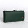 Women's wallet on a magnet, the color is dark green