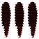 Hollywood Africolocons, 60 cm, 270 gr, dark-bearded color/burgundy HKB99/39 (Catherine)