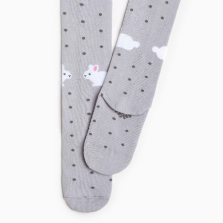 Pantyhose baby kaftan "bunny" 104-110 cm, gray-3